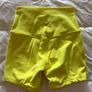 Lululemon Align shorts 4 electric lemon yellow euc